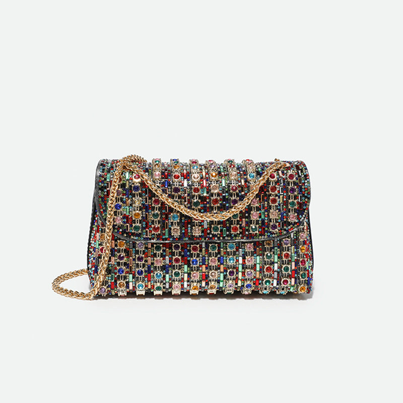 Women's Design Dinner Underarm Full Diamond Dionysian Shoulder Bags