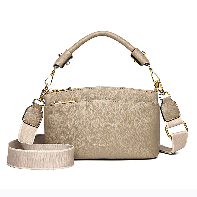 Women's Glamorous Leather First Layer Shell Shoulder Bags