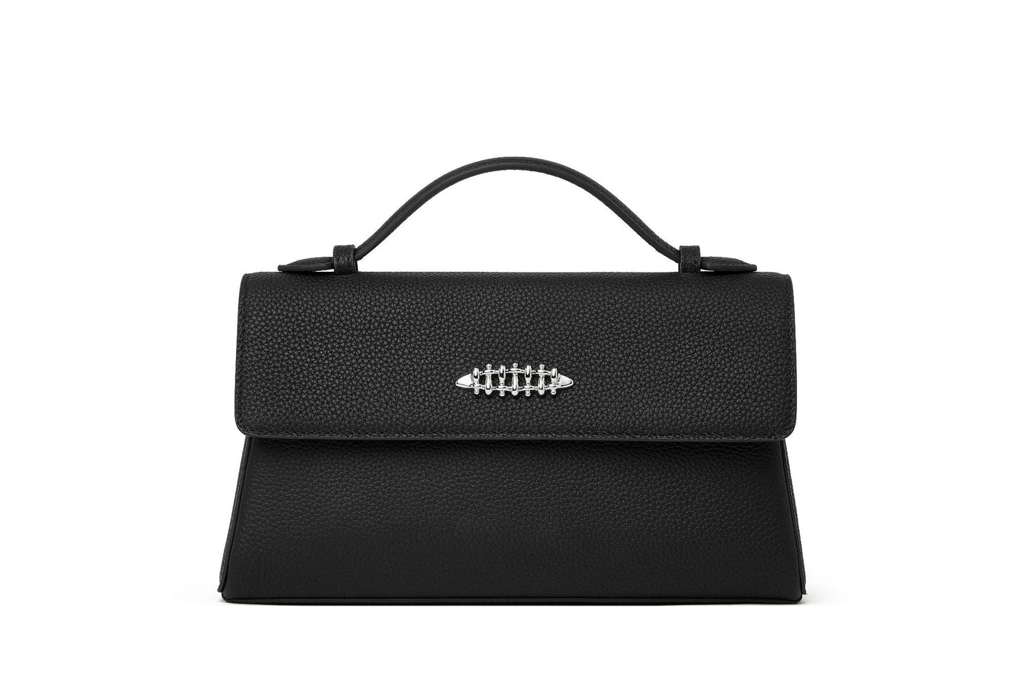 Women's Litchi Pattern First Layer Cowhide Commuter Handbags