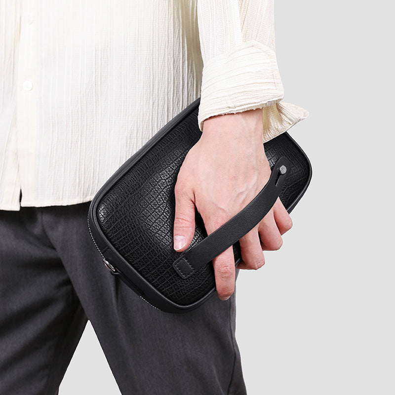 Men's Double Zipper High Quality Multifunctional Clutch Men's Messenger Bags