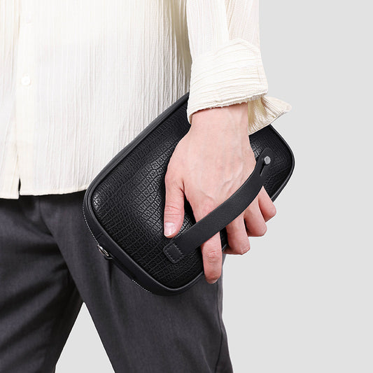 Men's Double Zipper High Quality Multifunctional Clutch Men's Messenger Bags