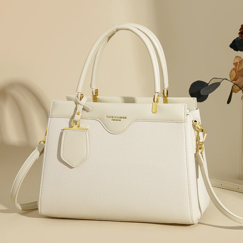 Women's Lychee Pattern Light Luxury High Sense Handbags