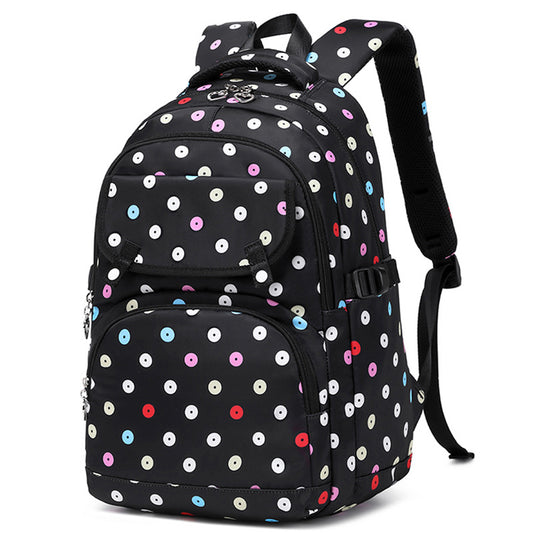 Children's Dot Three-piece Large Capacity Good-looking Printed Elementary School Students' Schoolbags