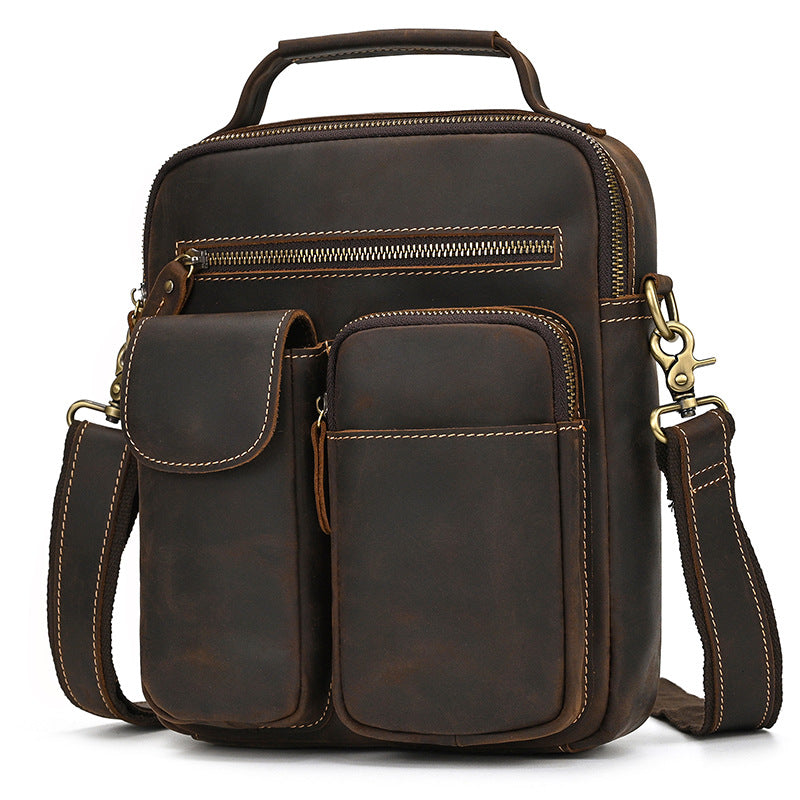 Men's Horse Leather Vintage Genuine Top Layer Bags
