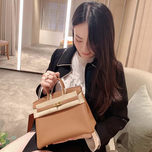 Women's Top Layer Cowhide Lychee Pattern Crocodile Shoulder Bags