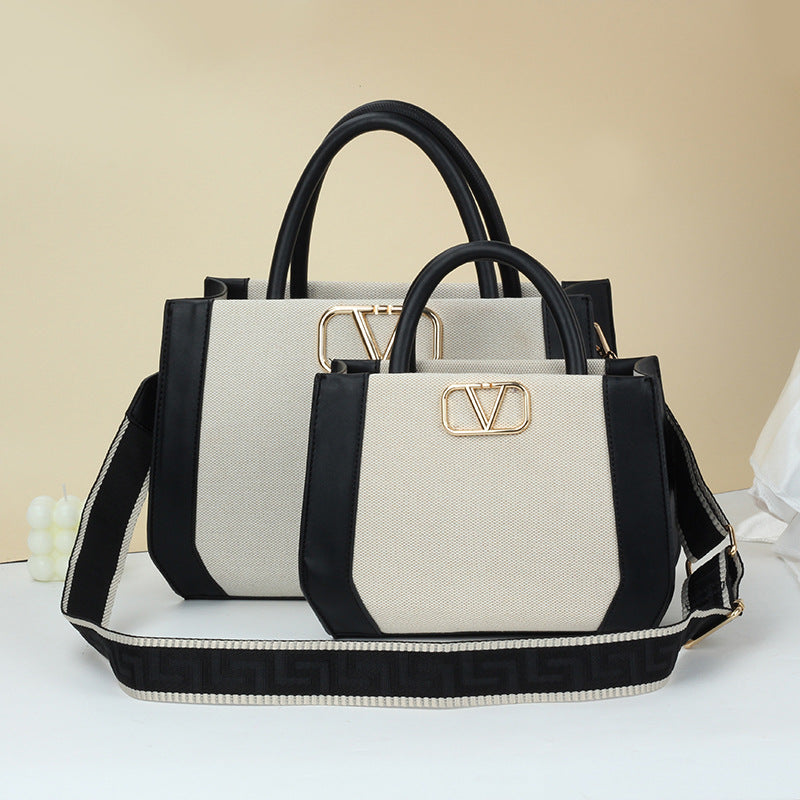 Large Capacity Commuter Portable Canvas Simple Handbags
