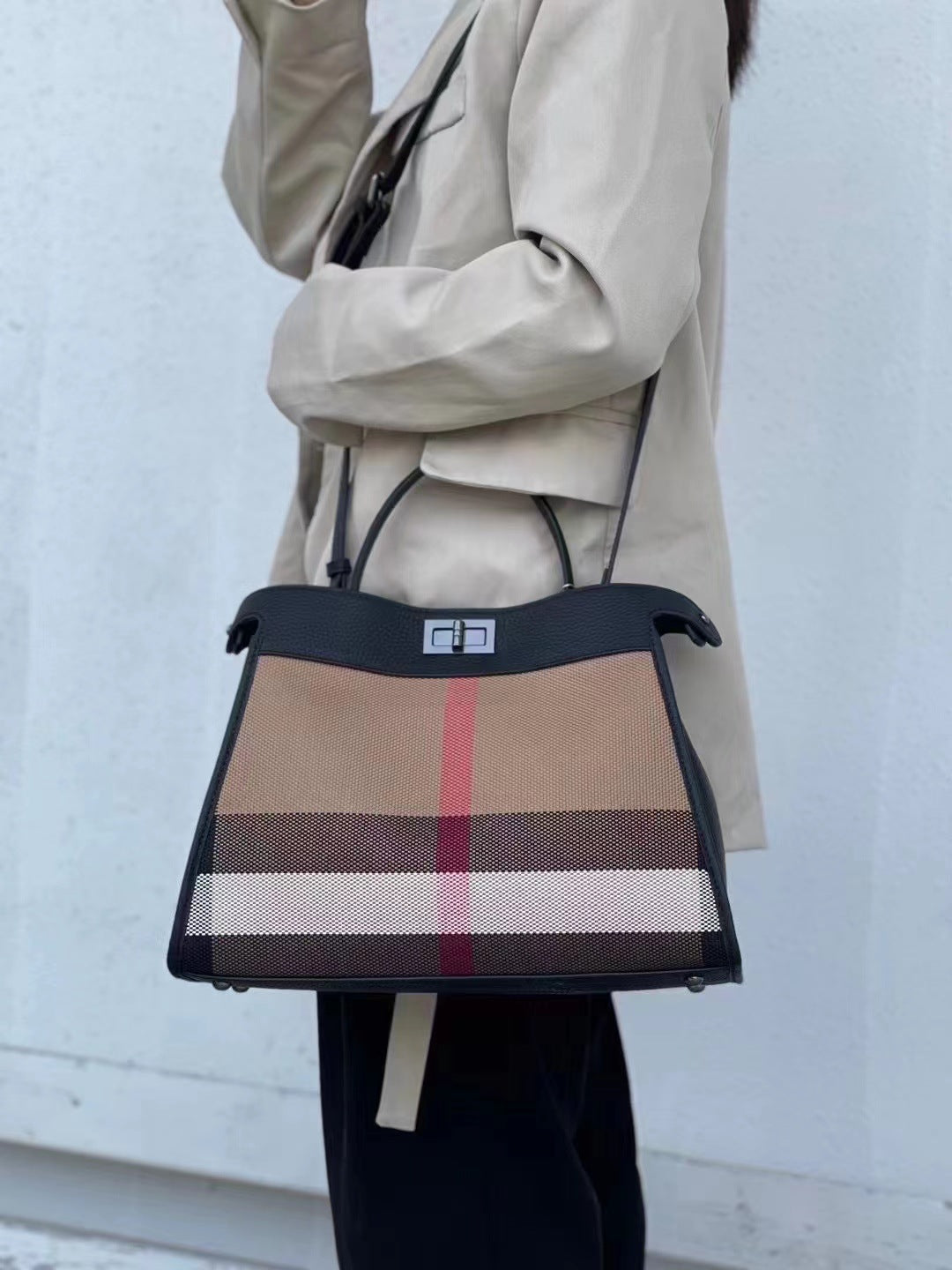 Charming Creative Winter Real Leather Canvas Handbags