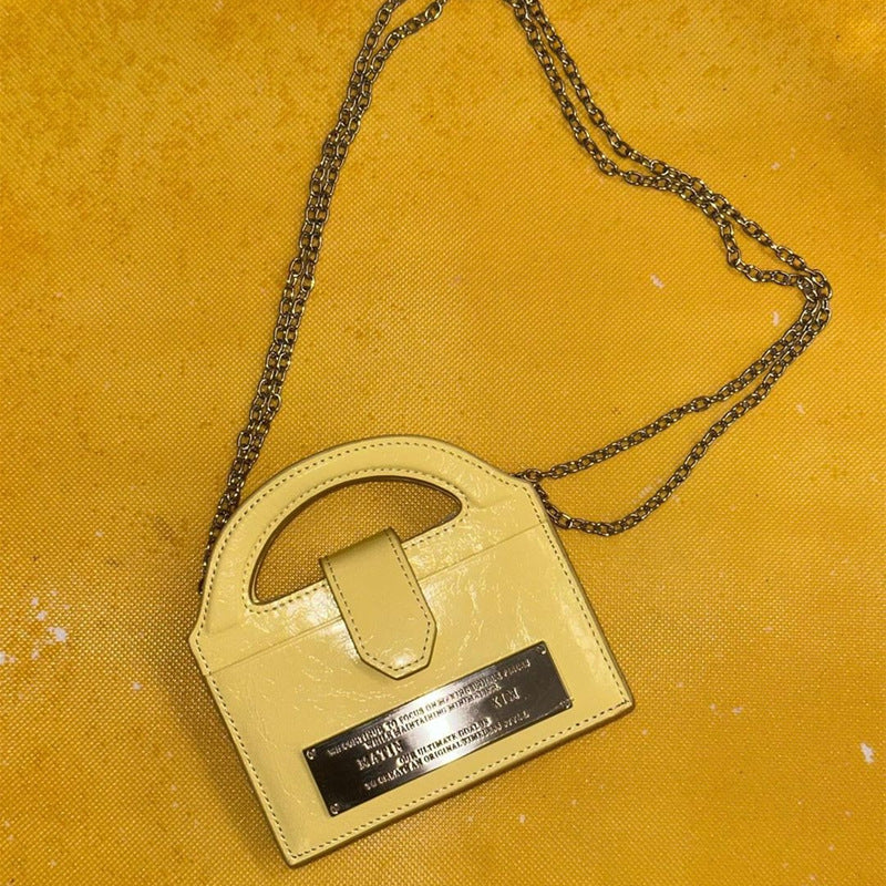 Women's Niche Fashion Mini Portable Chain Waste Small Square Bags