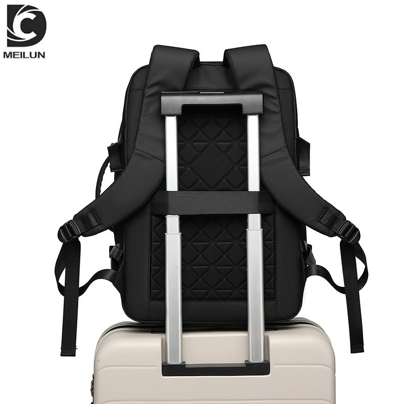 Men's Business Waterproof Printable Pattern Large Capacity Backpacks