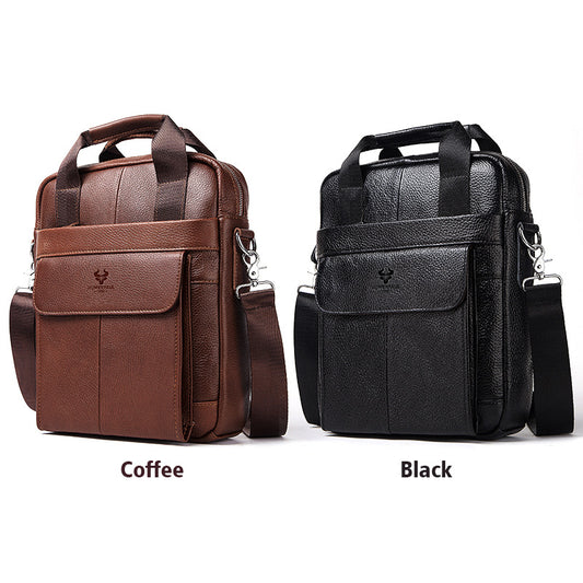 Men's Paul Business Commute Leather First Layer Men's Shoulder Bags