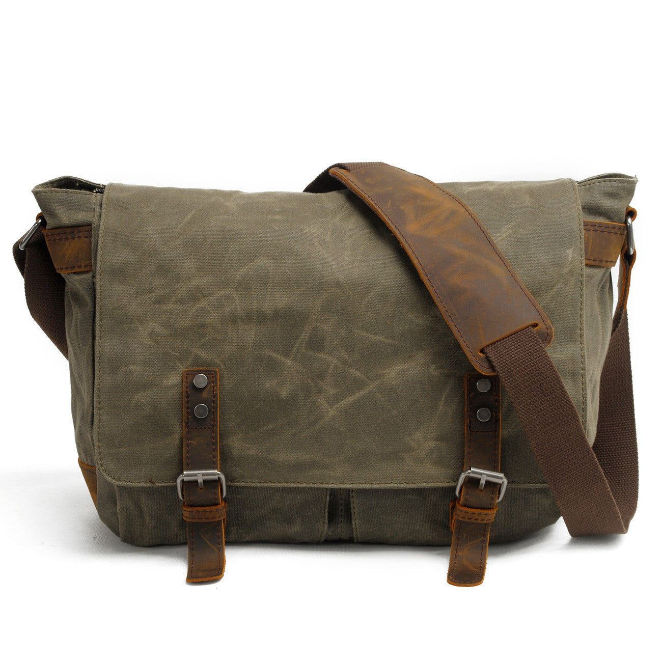 Men's Waterproof Oil Wax Canvas Graphy Vintage Men's Messenger Bags