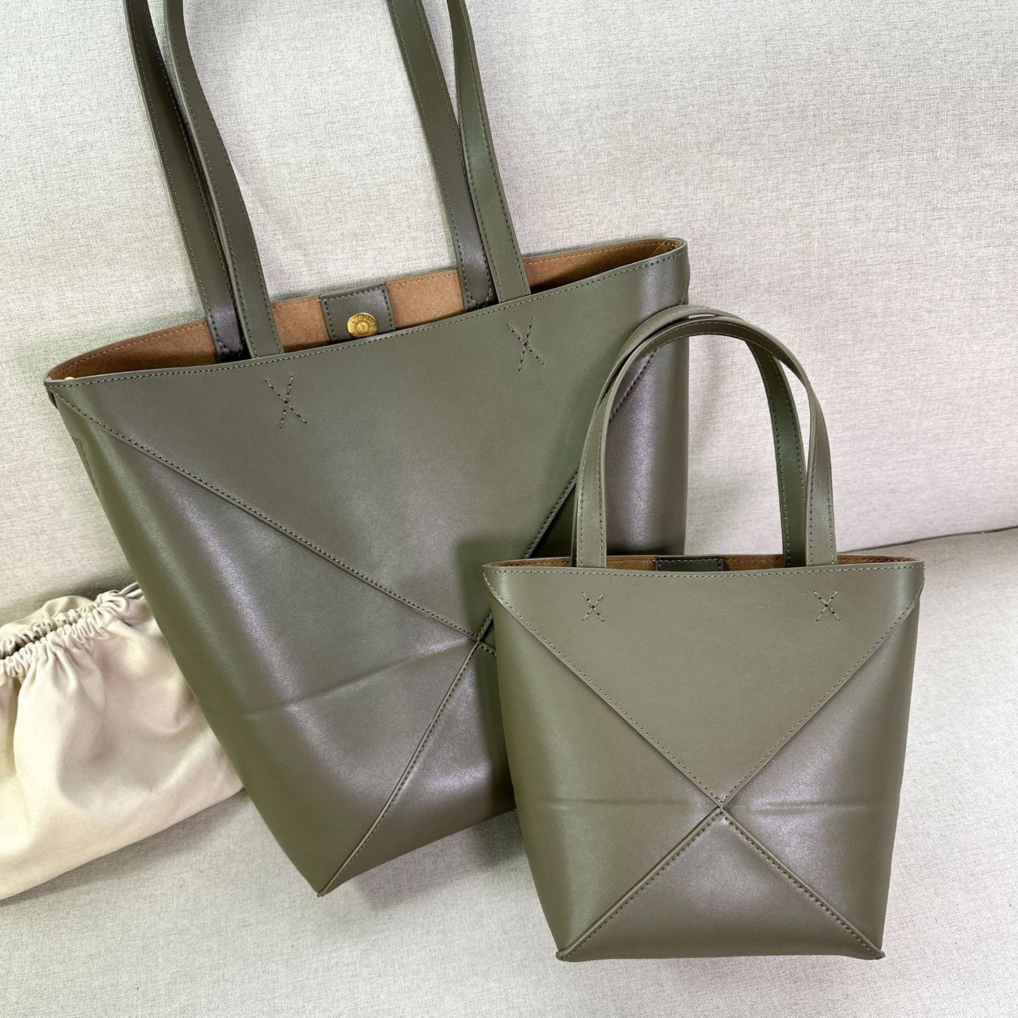 Folding Deformation Geometric Large Capacity Fashion Tote Bags
