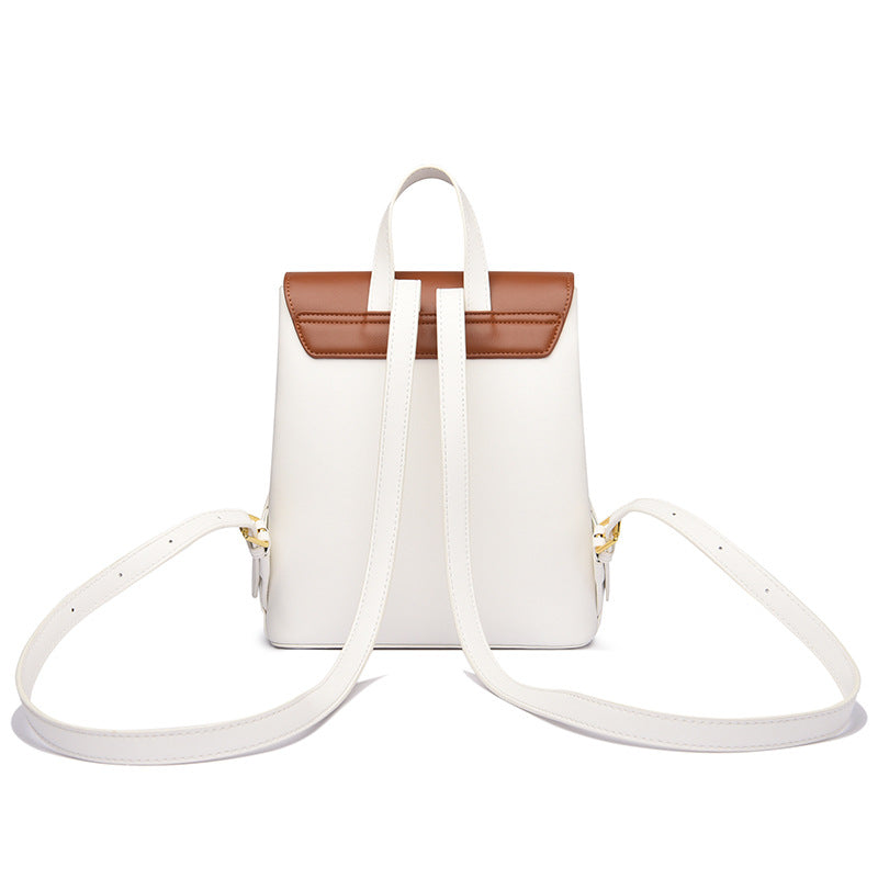 Women's Trendy Sewing Line Popular Cow Nose Backpacks