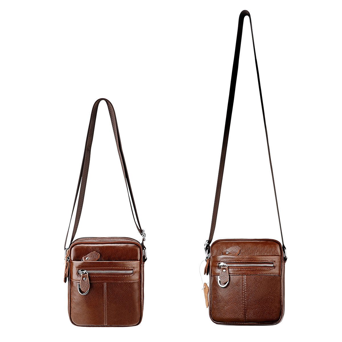 Men's Leather Retro First Layer Cowhide Boy Men's Shoulder Bags