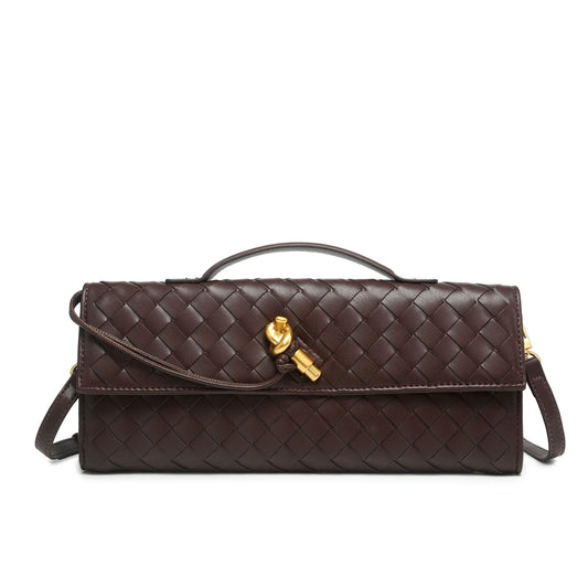 Elegant Woven Dinner Fashion Long Bolt Crossbody Bags