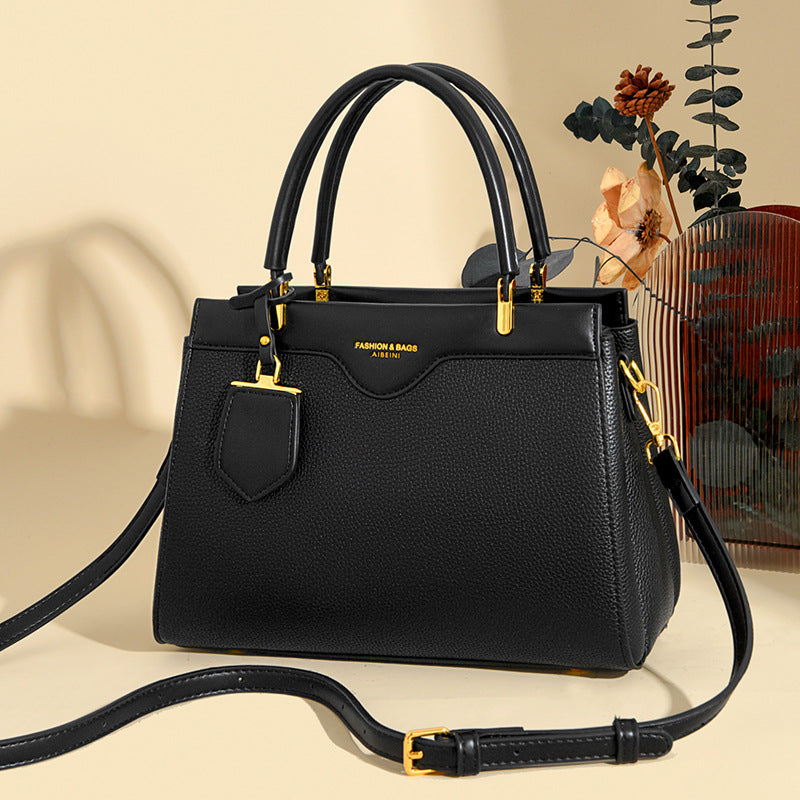 Women's Lychee Pattern Light Luxury High Sense Handbags