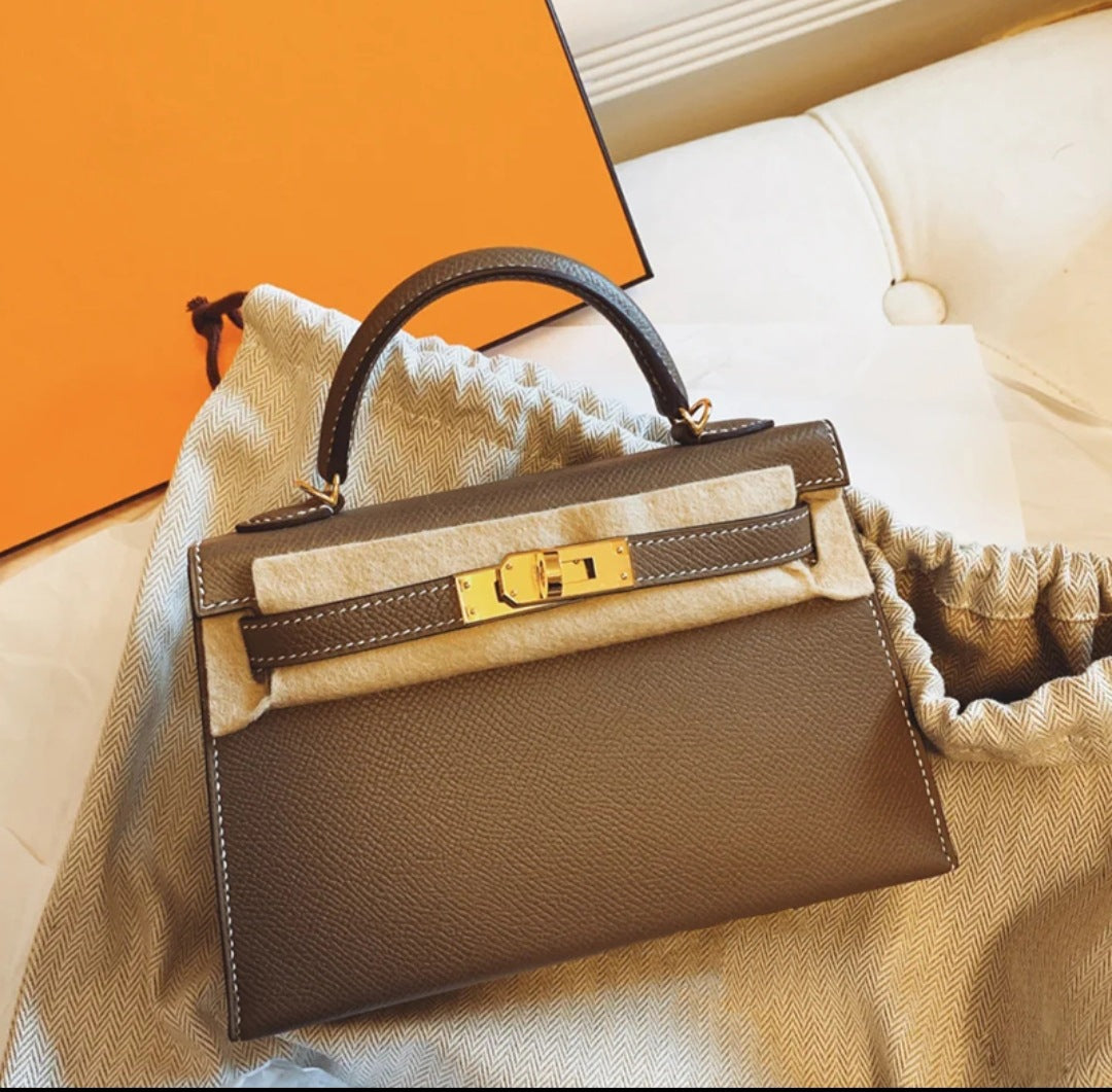 Women's Second Generation Kelly Leather Portable Shoulder Bags