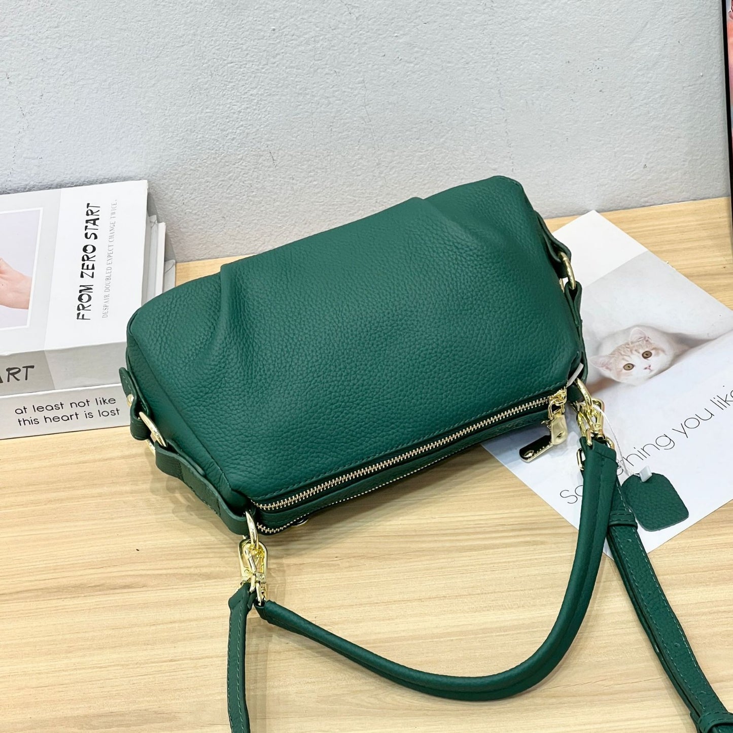 Women's Layer Leather Large Capacity Fashion Simple Shoulder Bags