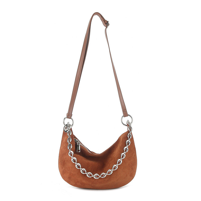 Matte Cowhide Selenodont High-grade Niche Underarm Shoulder Bags