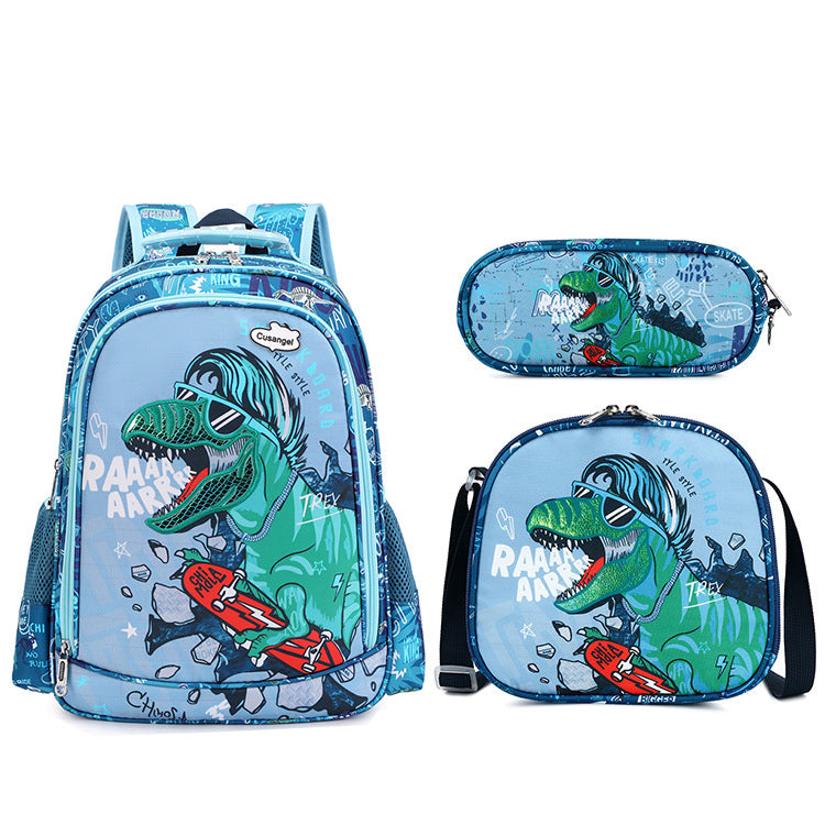 Creative New Fashion Boys Spine Protection Elementary School Students' Schoolbags