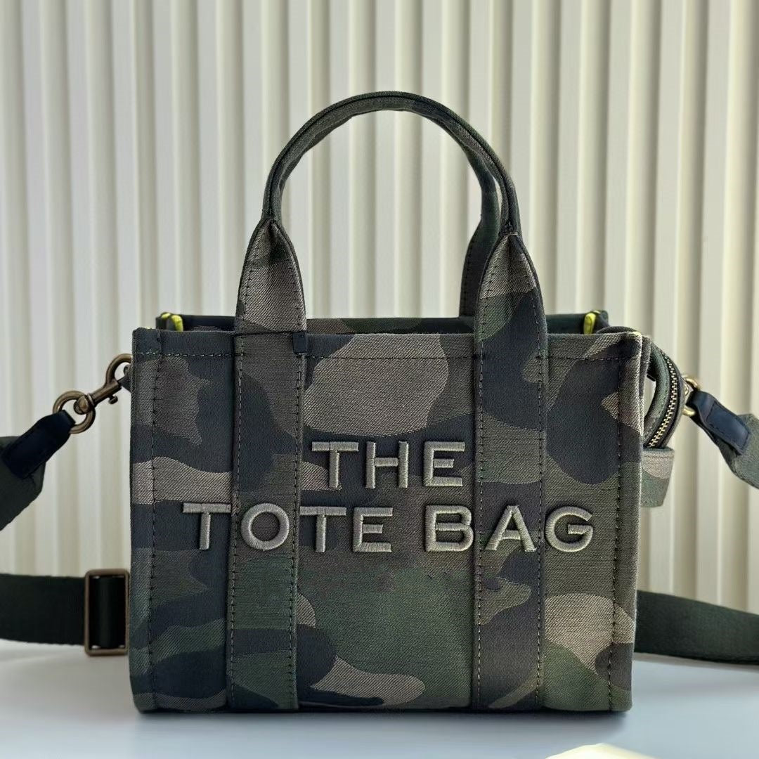 Women's Comfortable Slouchy Beautiful Camouflage Canvas Tote Bags