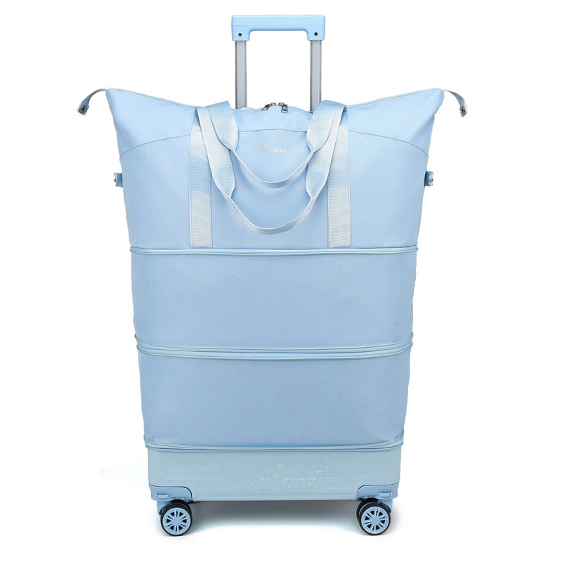 Expandable Large Capacity Lightweight Boarding Solid Color Travel Bags