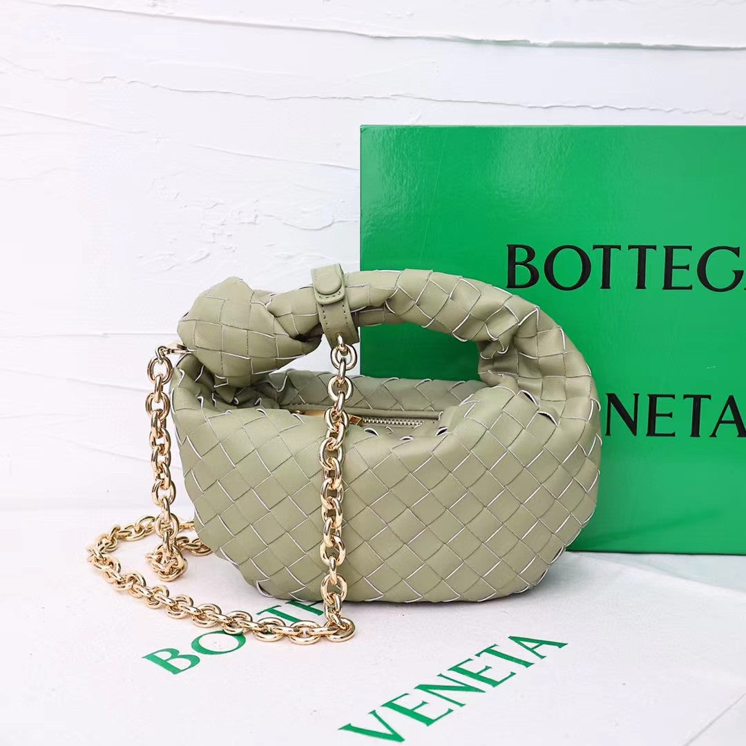 Summer Woven Croissant Knotted Clutch Light Bags