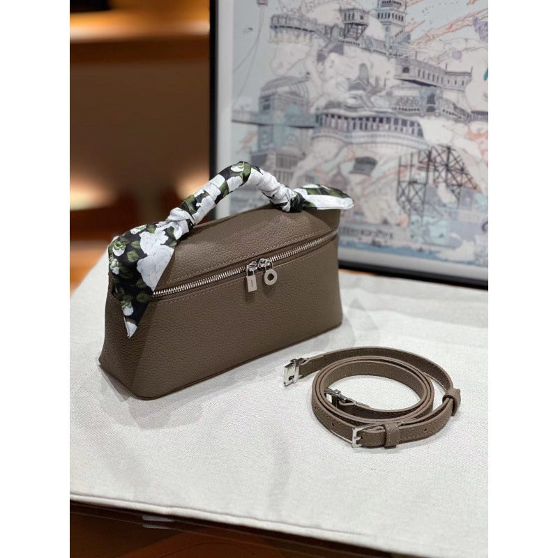 Layer Cowhide Lunch Box Fashion High Sense Versatile Shoulder Bags