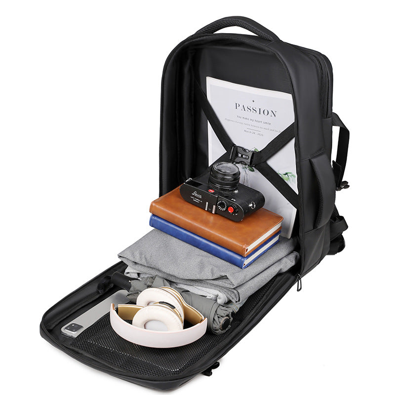 Men's Large Capacity Fashion Business Printing Word Backpacks