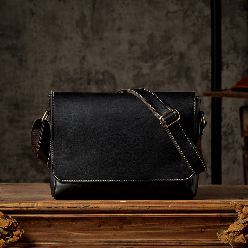 Classy Men's Handmade Genuine Leather Cattle Men's Shoulder Bags