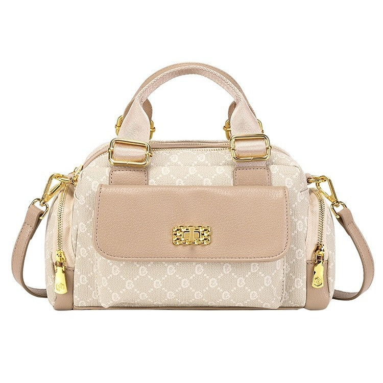 Women's Simple Stylish Textured For Large Capacity Small Square Bags