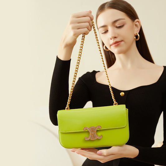 Women's Underarm Baguette Portable Chain For Handbags