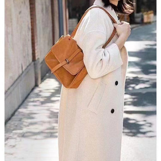 Women's Design Handmade Cattle Leather High-grade Niche Bags