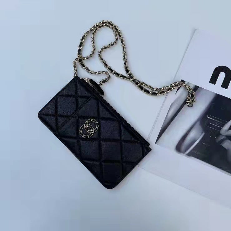 Women's Mobile Fashion Sheepskin Vertical Mini Phone Bags