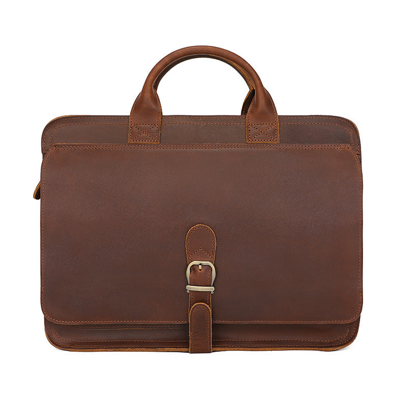 Men's Vintage Leather Multifunctional Computer Portable Bags