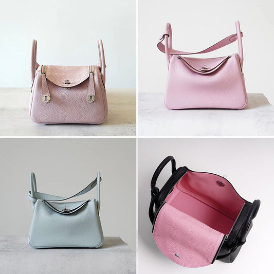 Women's Ding Half Handmade First Layer Cowhide Shoulder Bags