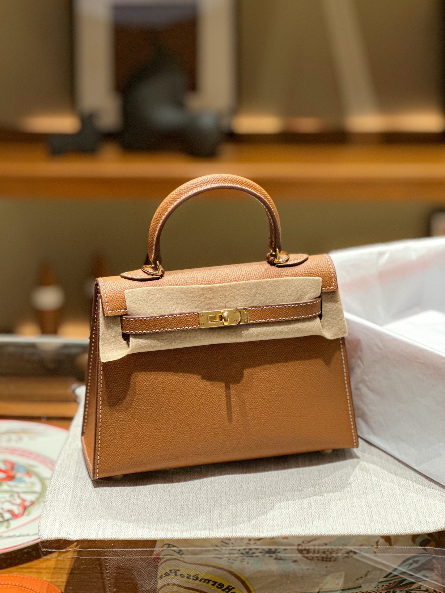 Women's Leather Second Generation Kelly Mini Fashionable Crossbody Bags