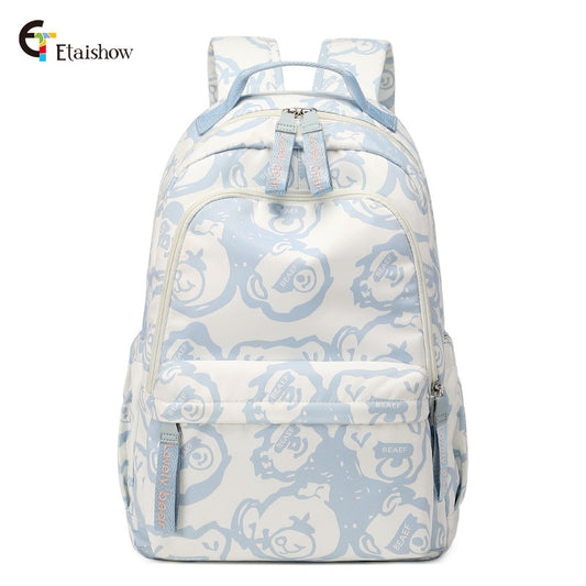 Women's Junior High Large Capacity Waterproof Cartoon Backpacks