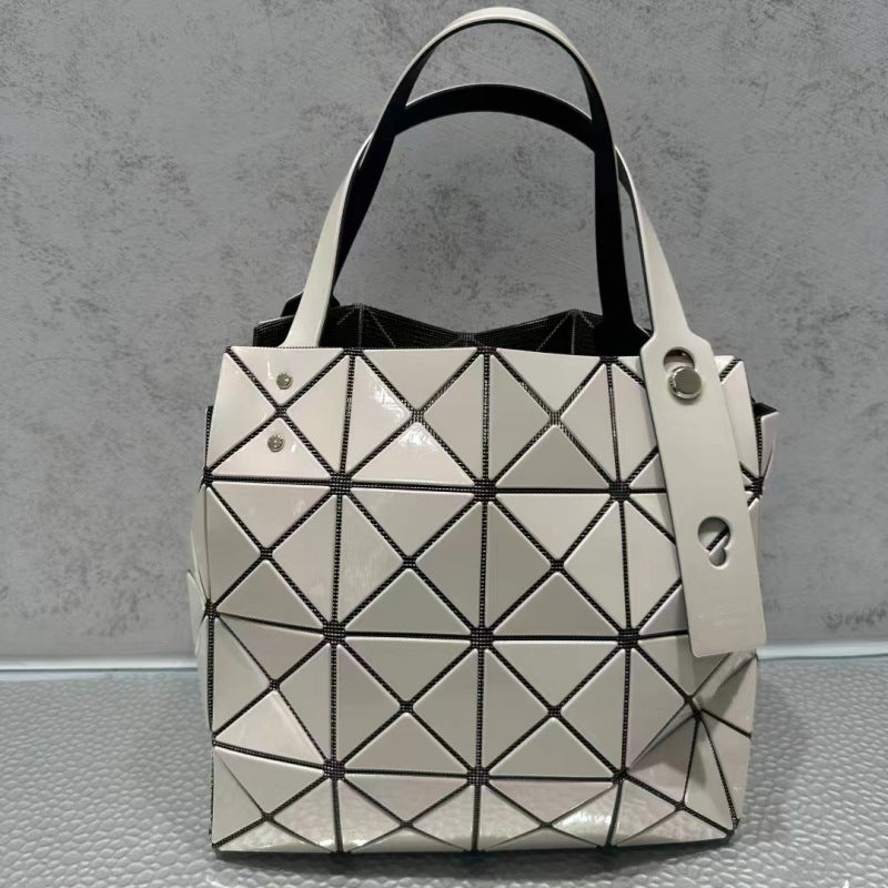 Women's September Underarm Geometric Diamond Pattern Box Shoulder Bags