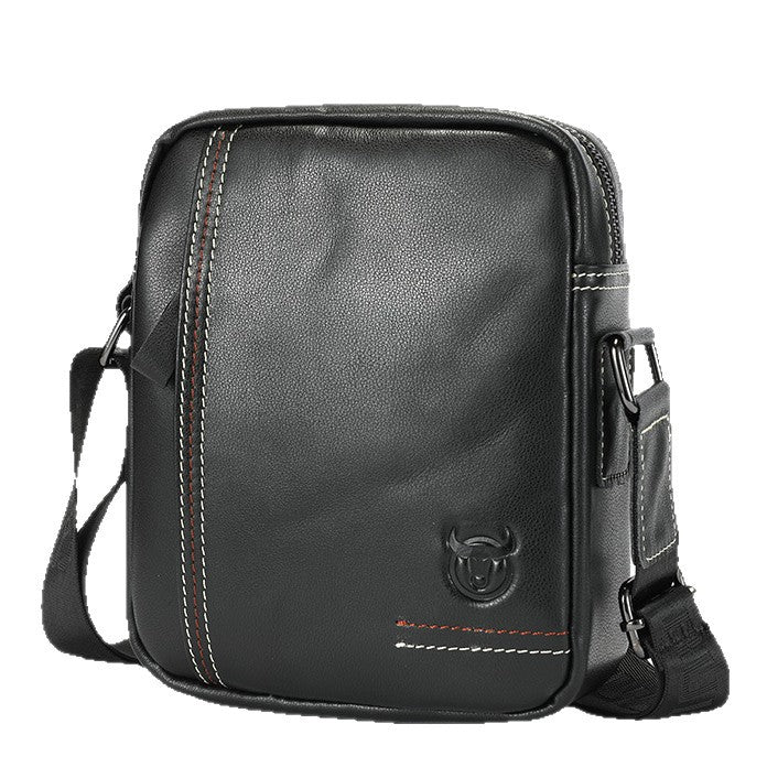 Men's Leather Goods Genuine No Color Difference Men's Shoulder Bags