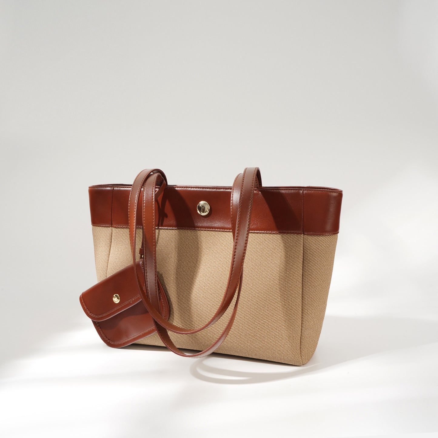 Women's Korean Style Simple Color Matching Large Armpit Bags