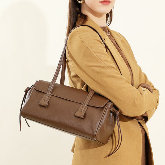 Women's Vegetable Tanning Leather Underarm High-grade Hand Crossbody Bags