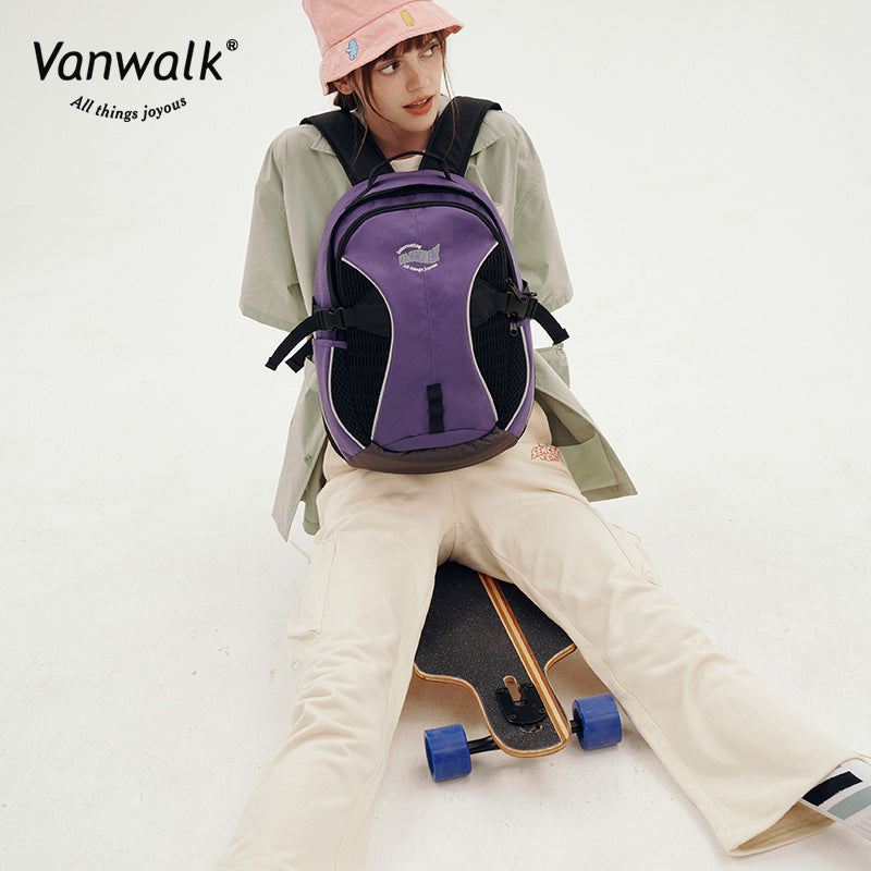 Women's American Retro Junior High Large Capacity Backpacks