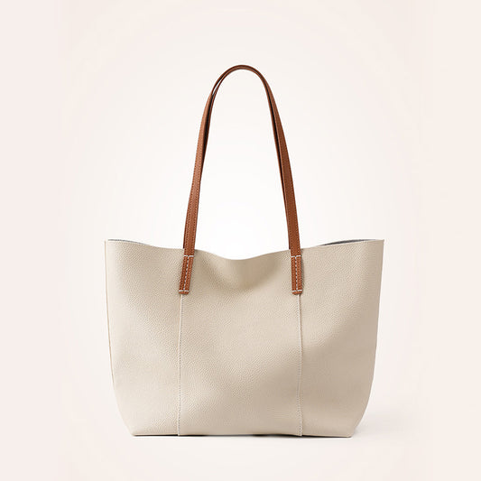 Large Capacity Top Layer Cowhide Big Bucket Bags