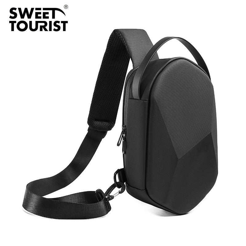 Men's Hard Shell Three-dimensional Fashion Business Multifunctional Men's Chest Bags