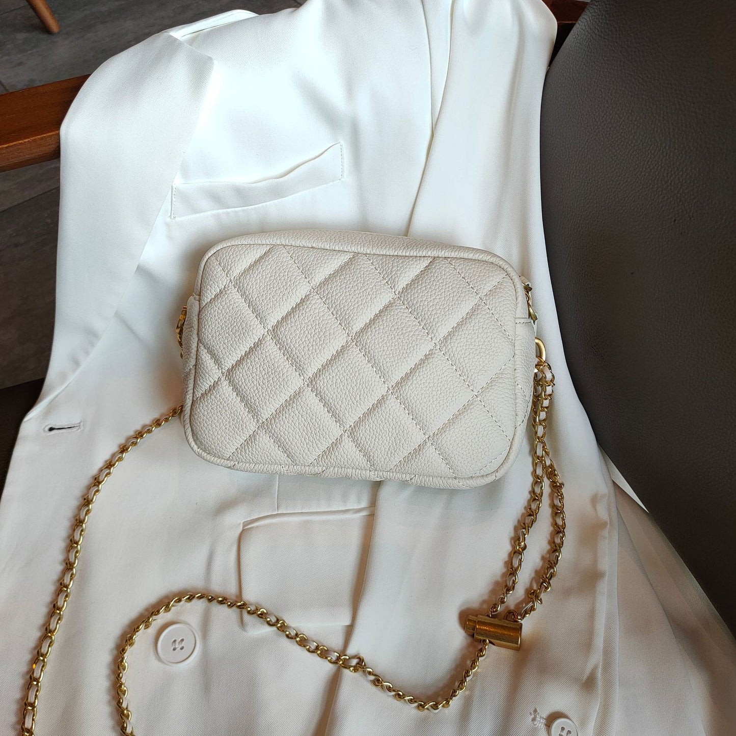 Women's Layer Cowhide Diamond Pattern Fashion Popular Crossbody Bags
