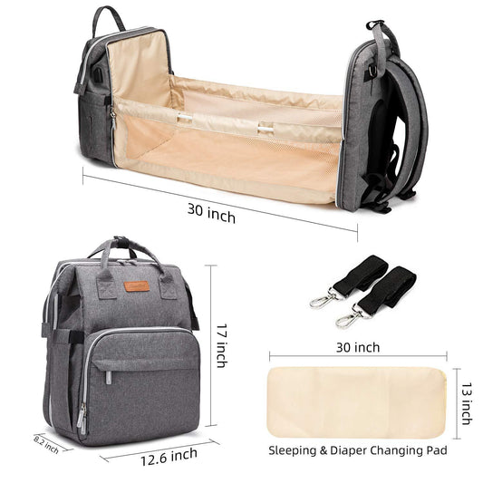 Folding Mummy Bedspread Multifunctional Foldable Diaper Waterproof Backpacks