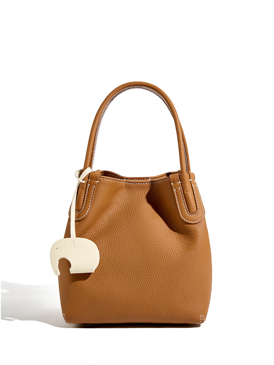 Niche Top Layer Cowhide Retro Portable Crossbody Bags