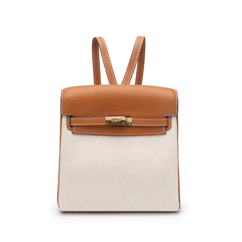 Women's With First Layer Cowhide Fashion Genuine Backpacks