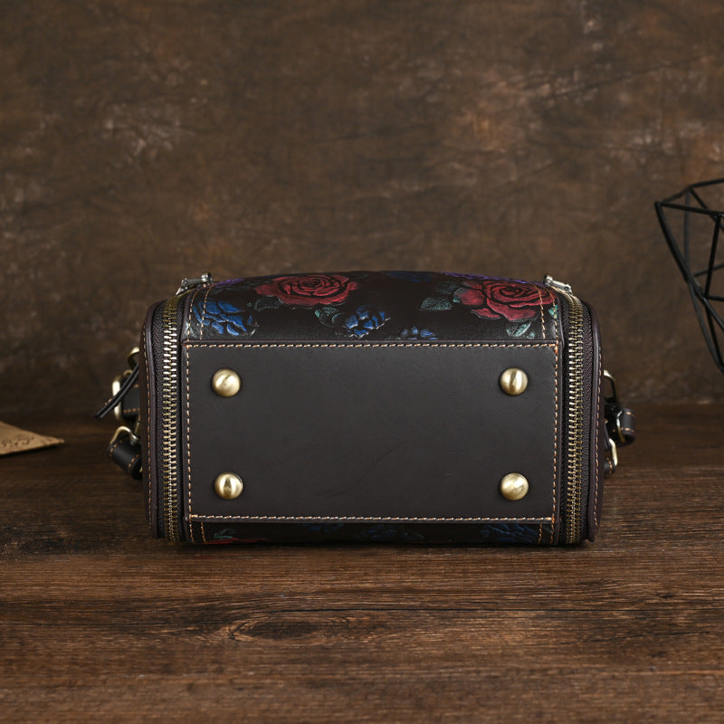 Women's Leather First Layer Cowhide Retro Mother Bags